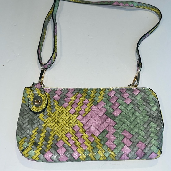 Woven Textured Handbag Shoulder Bag Yellow
Multi color. - Picture 2 of 12